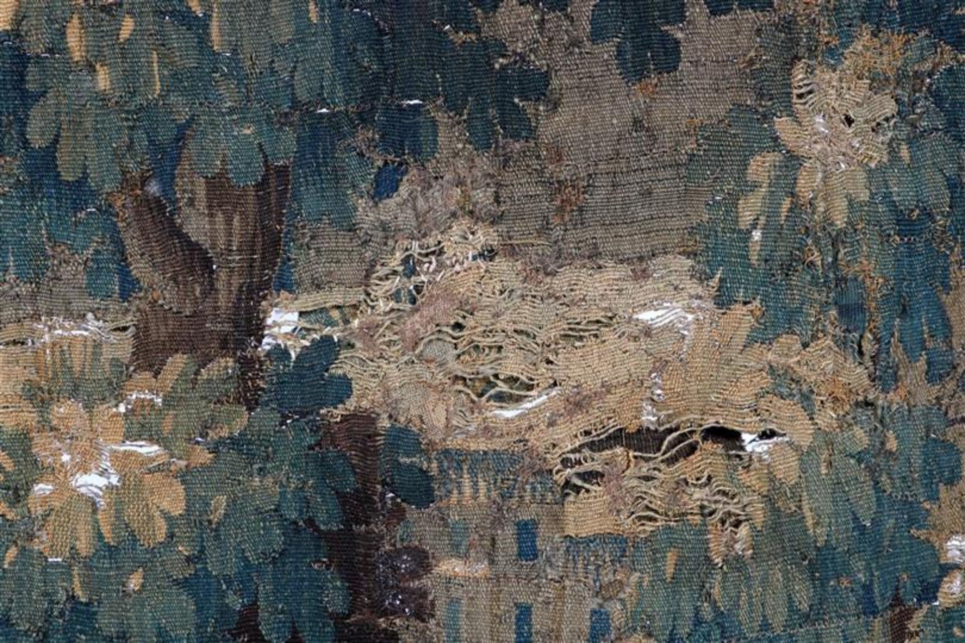 Hand-knotted woolen aubusson, France / Flanders, & nbsp; late 17th / early 18th century, 210x134 - Bild 3 aus 4