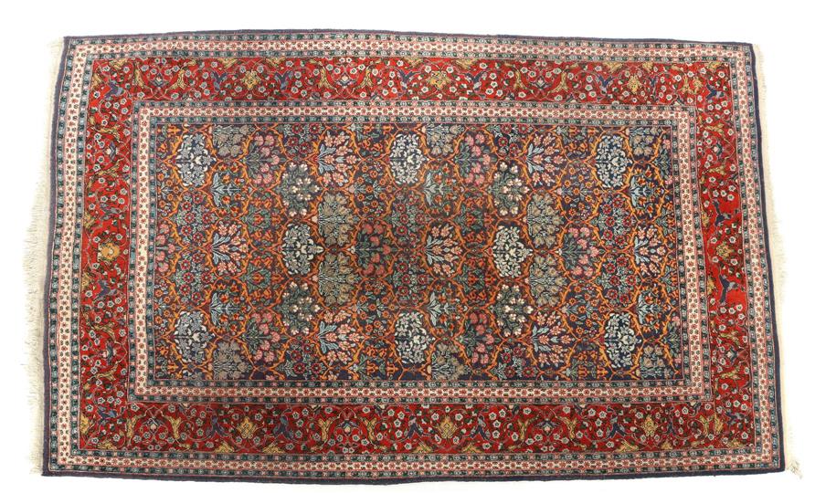 Hand-knotted Hereke carpet 213x157 cm