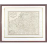 Topographic map, Carte des PaysBas Catholiques, 1780, 48x62 cm, outer size 78x96 cm