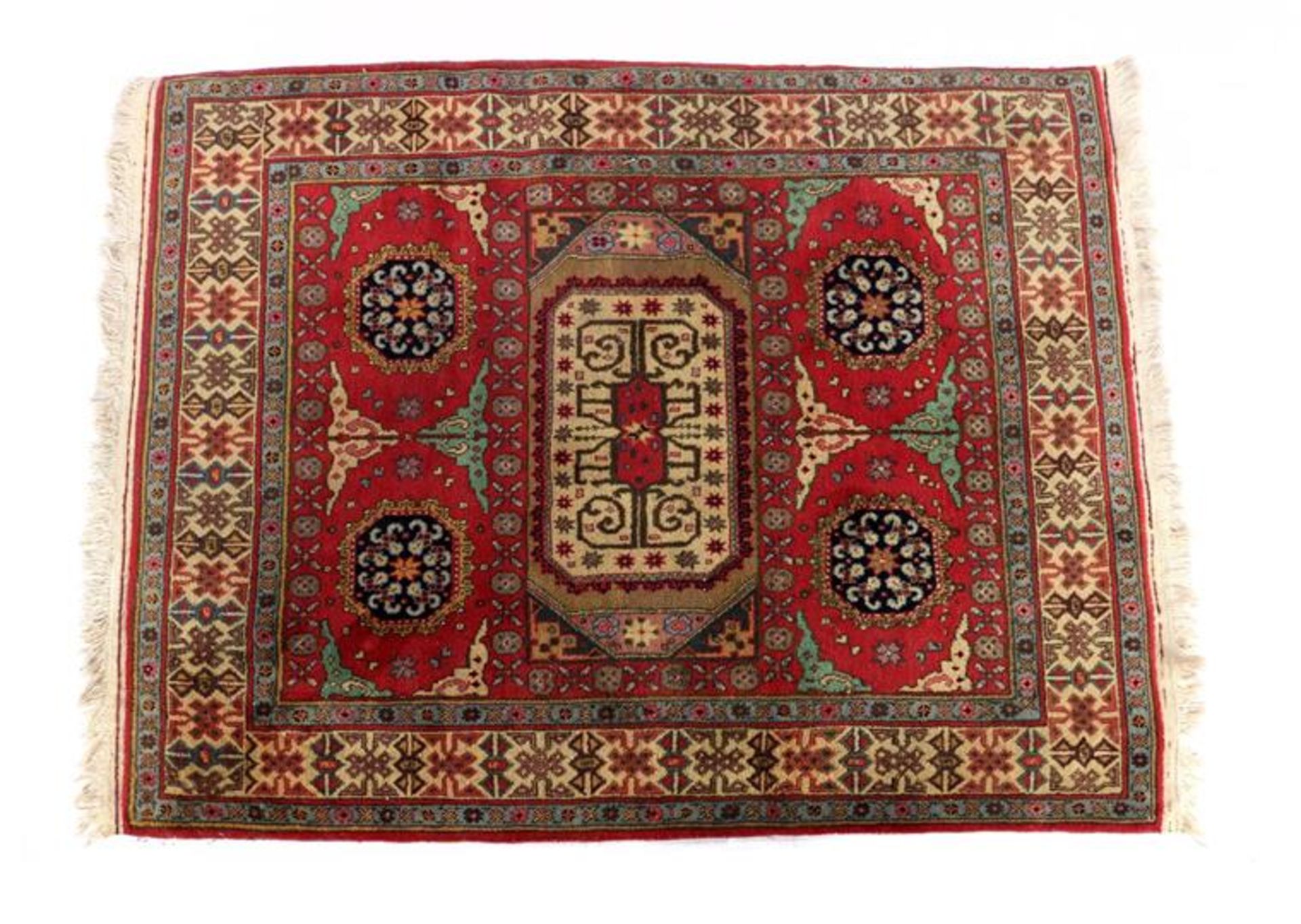 Oriental hand-knotted rug 162x145 cm