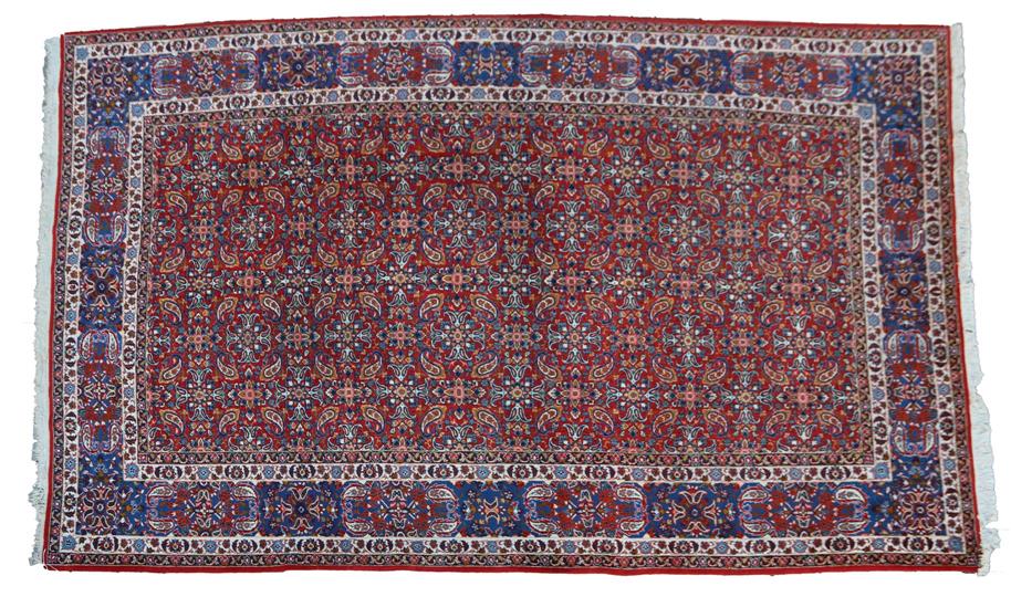 Large sized Isfahan botteh design Persian carpet 418x295 cm