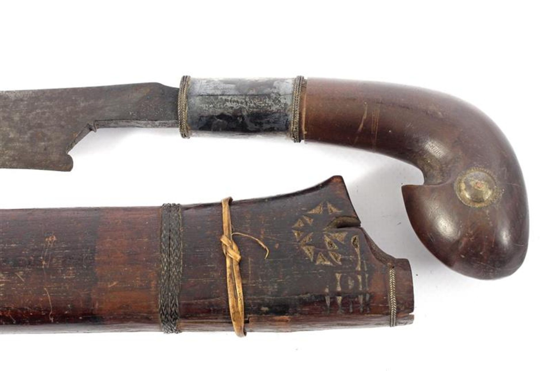 Old Indian Klewang 65 cm long (handle is loose) - Bild 2 aus 2