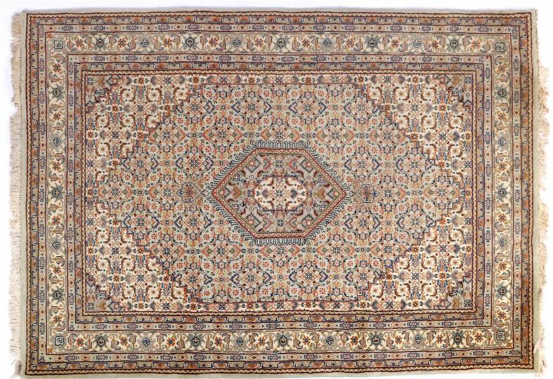 Hand-knotted wool carpet with oriental decor, approx. 240x170 cm