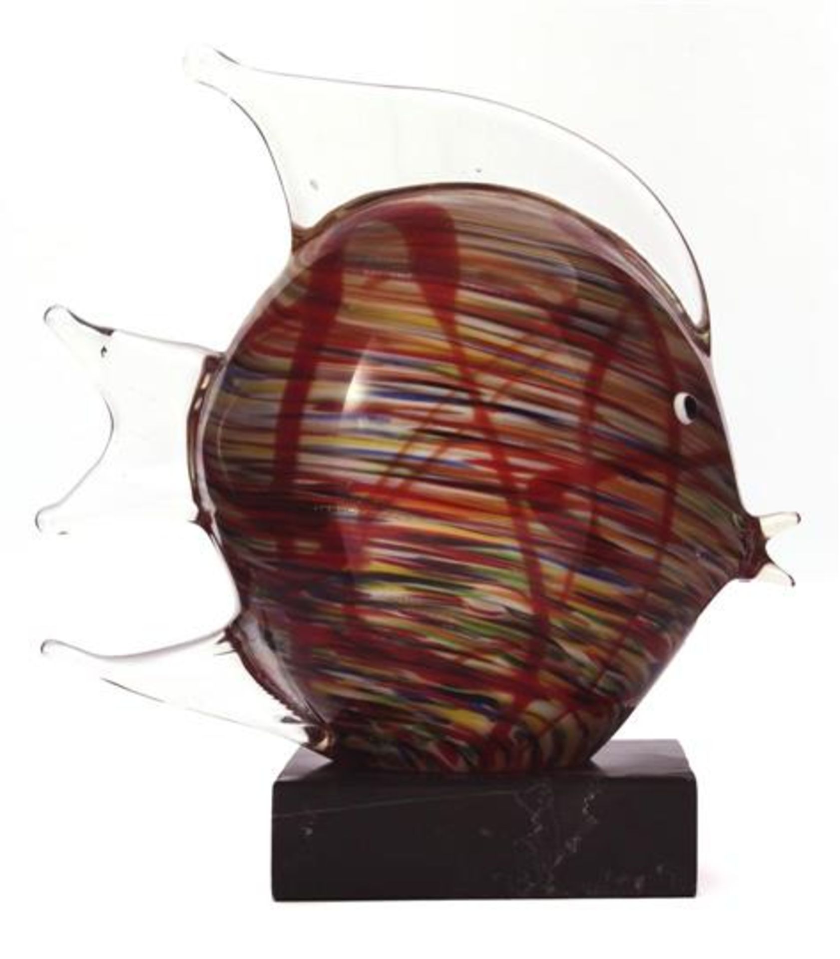 Anonymous, glass sculpture of a fish, 23 cm high