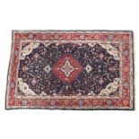 Oriental hand-knotted carpet 197x128 cm