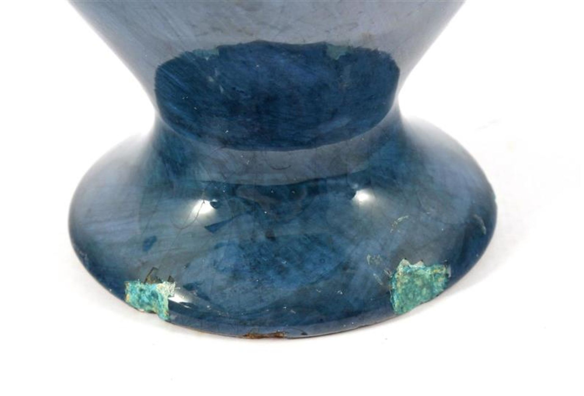 Rozenburg Den Haag ceramic ears vase with butterfly decoration 15 cm high (damage to the base ring - Bild 4 aus 5