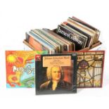 Box of classic LPs including Thijs van Leer and Henk Skai