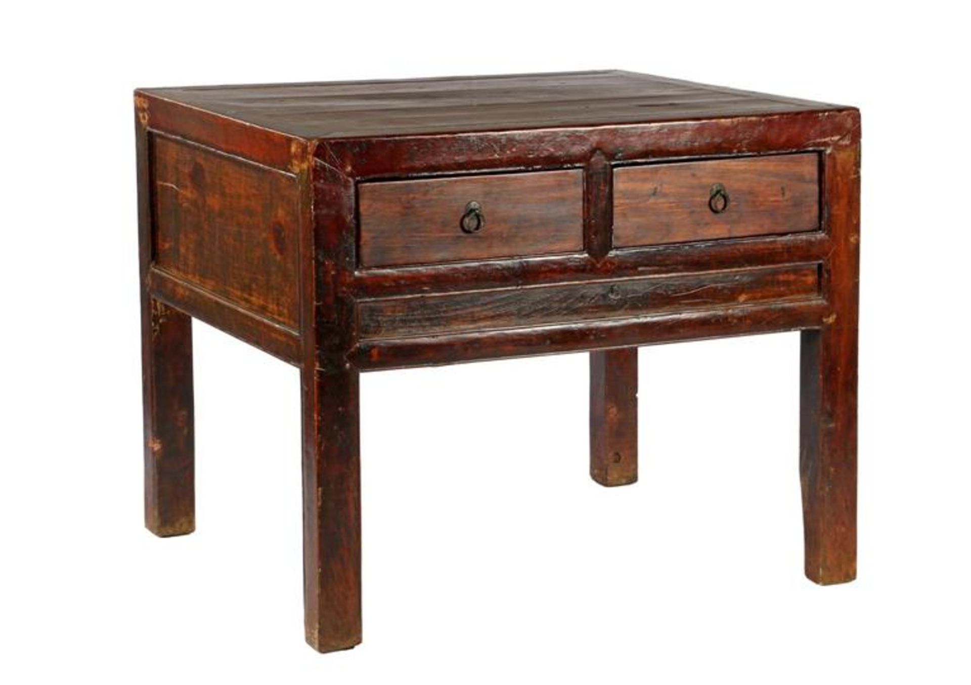 Oriental wooden table with 4 drawers, 81.5 cm high, top size & nbsp; 105x86 cm