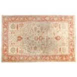 Hand-knotted wool carpet with oriental Ziegler decor, 239x166 cm