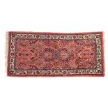 Fine wool vintage Persian rug, Saruk, 164x66 cm