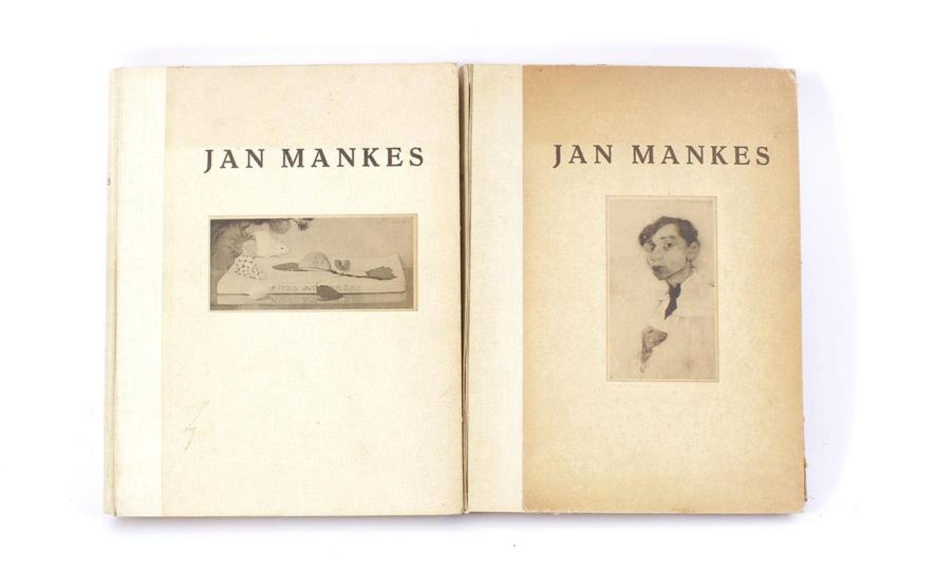 2 books about Jan Mankes, Jan Mankes by A Mankes Zernike and R N Roland Holst, by Es Wassenaar