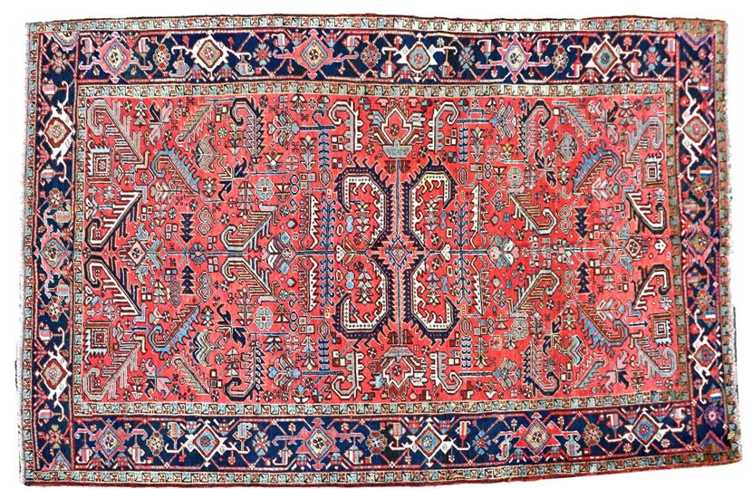 North west Persian / Turkish knotted antique Heriz carpet 350x230 cm