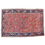 North west Persian / Turkish knotted antique Heriz carpet 350x230 cm