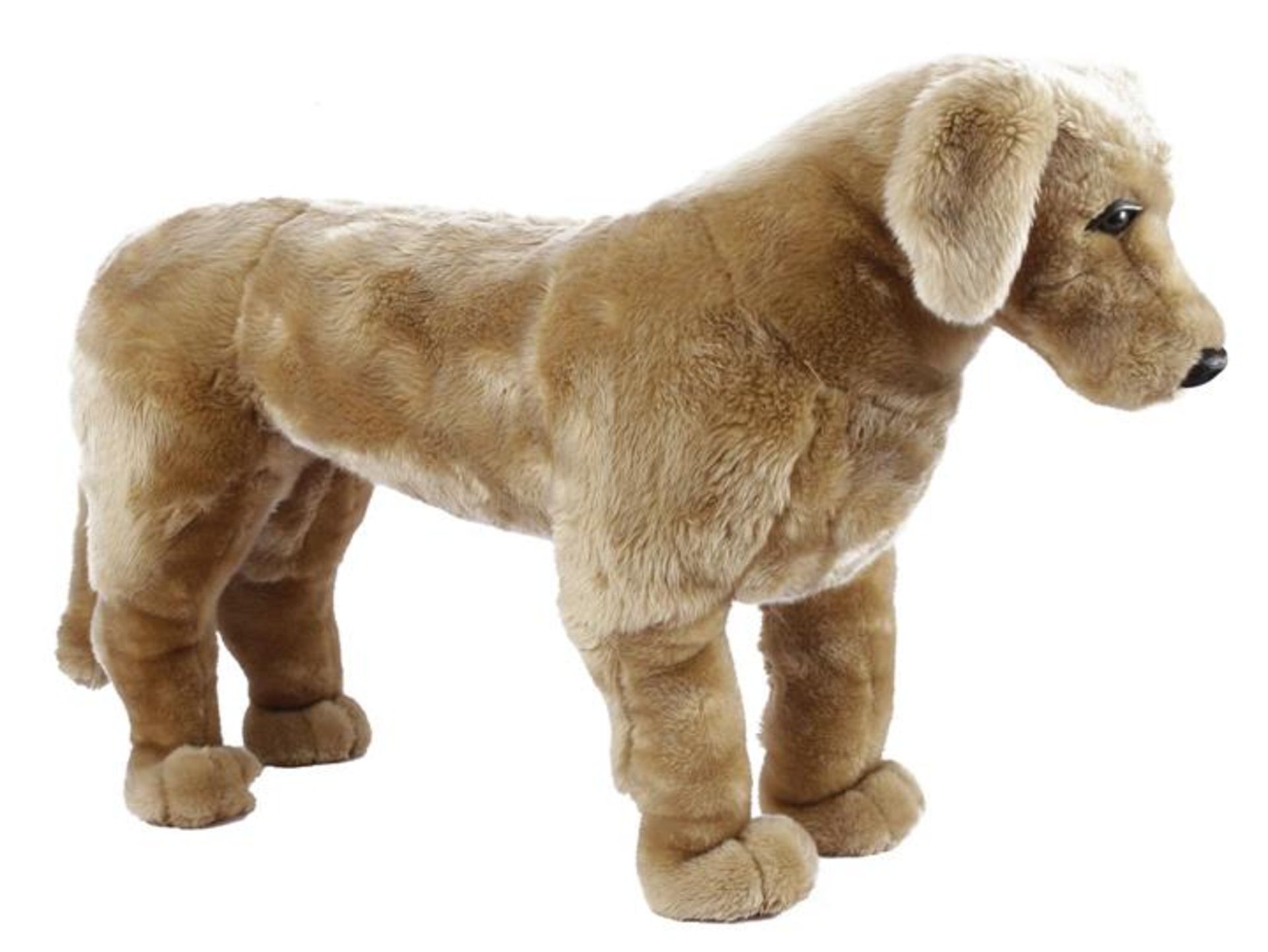 Plush dog, 55 cm high, 90 cm long