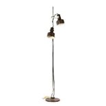 1970s standing 2-light floor lamp, 146 cm high