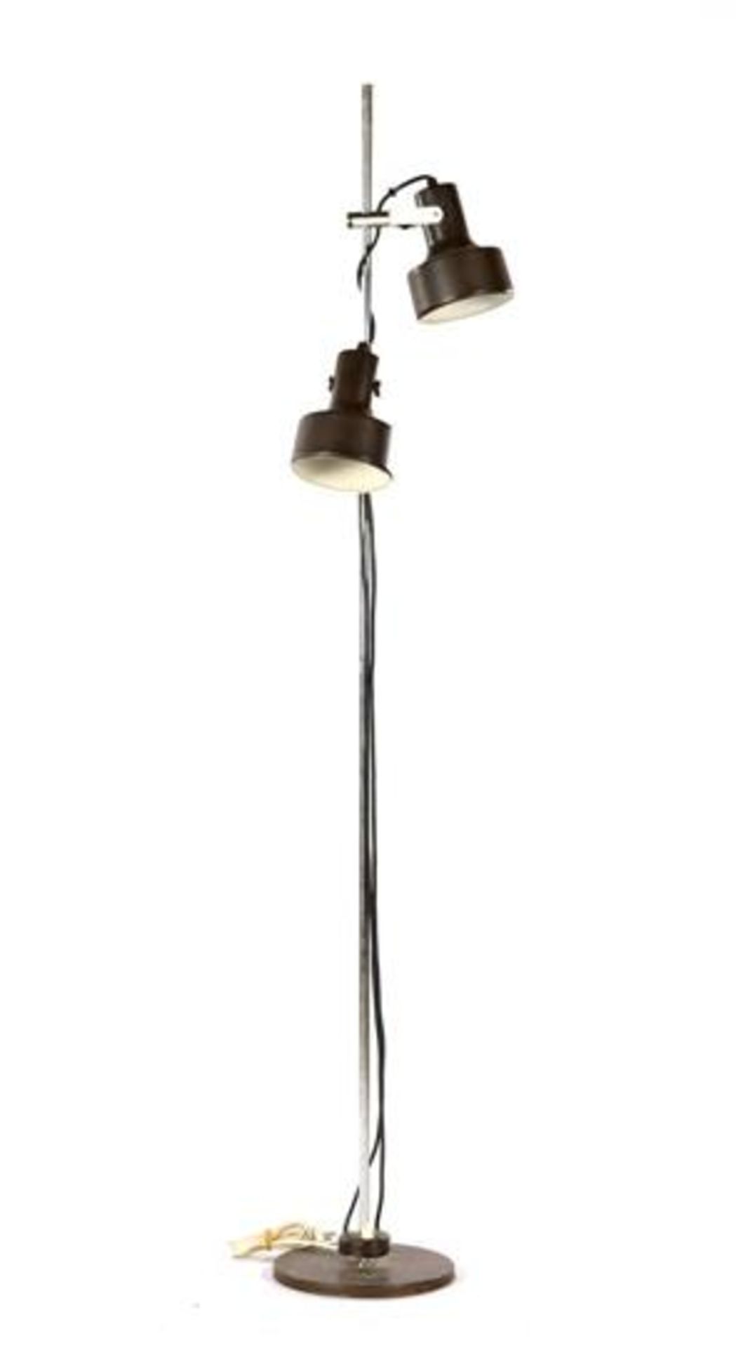 1970s standing 2-light floor lamp, 146 cm high