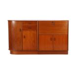 Formule Meubel 2-part low cabinet with writing area, cutlery drawer, 100 cm high, 177 cm wide