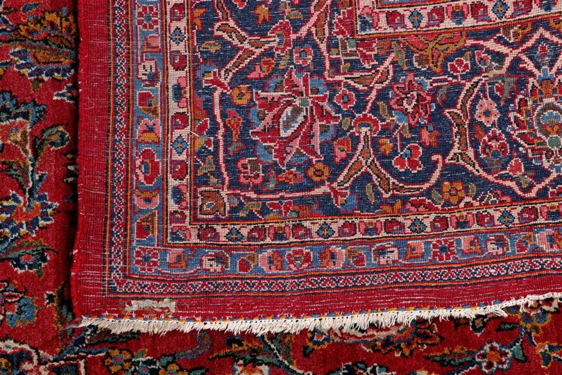 Hand-knotted wool carpet with oriental Kashan decor, 368x212 cm - Image 5 of 5