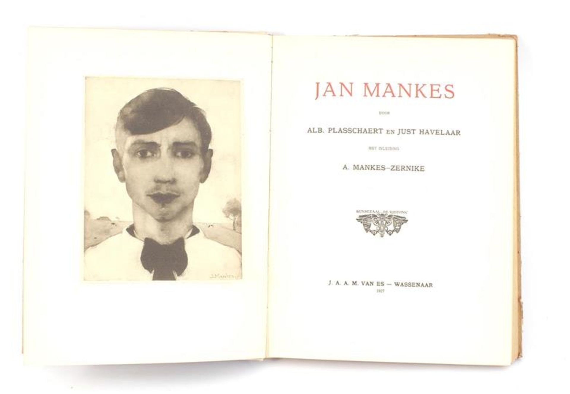 2 books about Jan Mankes, Jan Mankes by A Mankes Zernike and R N Roland Holst, by Es Wassenaar - Bild 3 aus 3