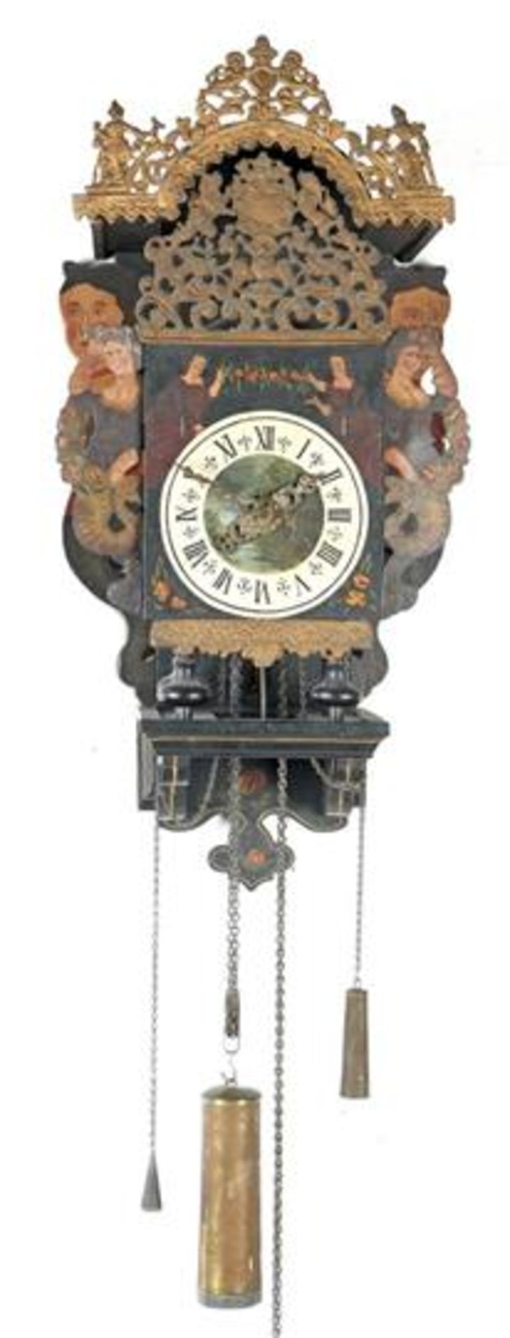 Frisian chair clock after an antique model, approx. 70 cm high