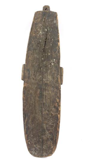 Elongated African wooden face, 85 cm high - Image 2 of 2