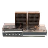 Dual 1970s record player, type HS27, 2 boxes type CL101 and Philips record player of which type