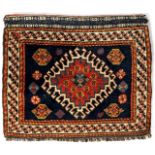 Hand-knotted bag with Oriental decor Luri, 58x52 cm