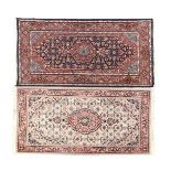 2 Oriental hand-knotted Bidjars 162x92 cm and 163x93 cm