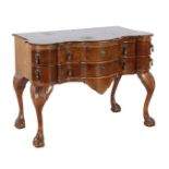 Walnut and walnut chest of drawers with 6 drawers, 65 cm high, 91 cm wide, 50 cm deep
