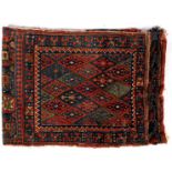 Hand-knotted bag with Oriental decor Veramin Jaff, 58x55 cm