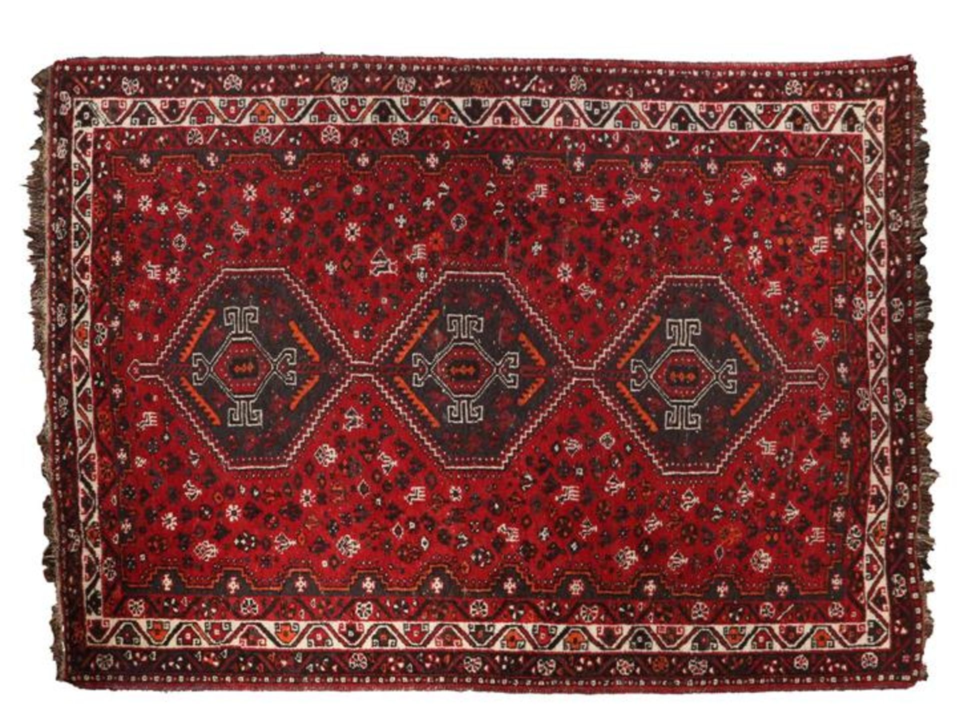 Oriental hand-knotted carpet 297x195 cm