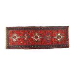 Oriental hand-knotted runner 158x54 cm