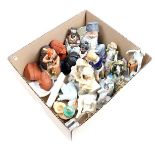 Box of various porcelain figurines