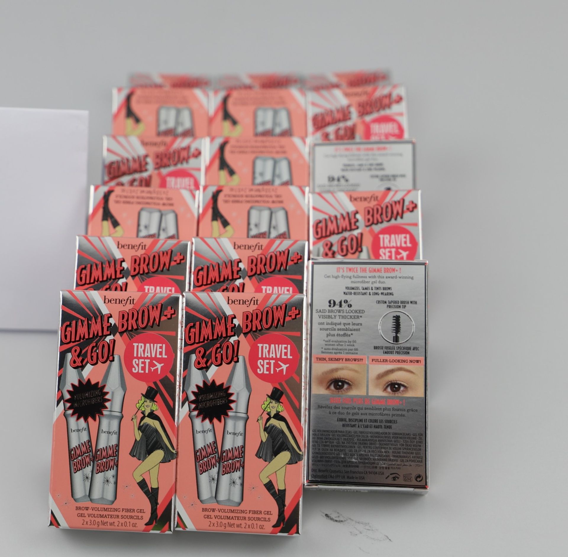 17 x BENEFIT GIMME BROW +03 AND GO DUO. Approximate RRP £556.75