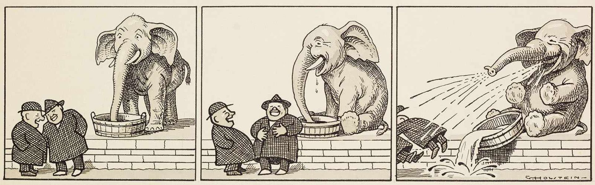 Karikatur. – Gustav Holstein