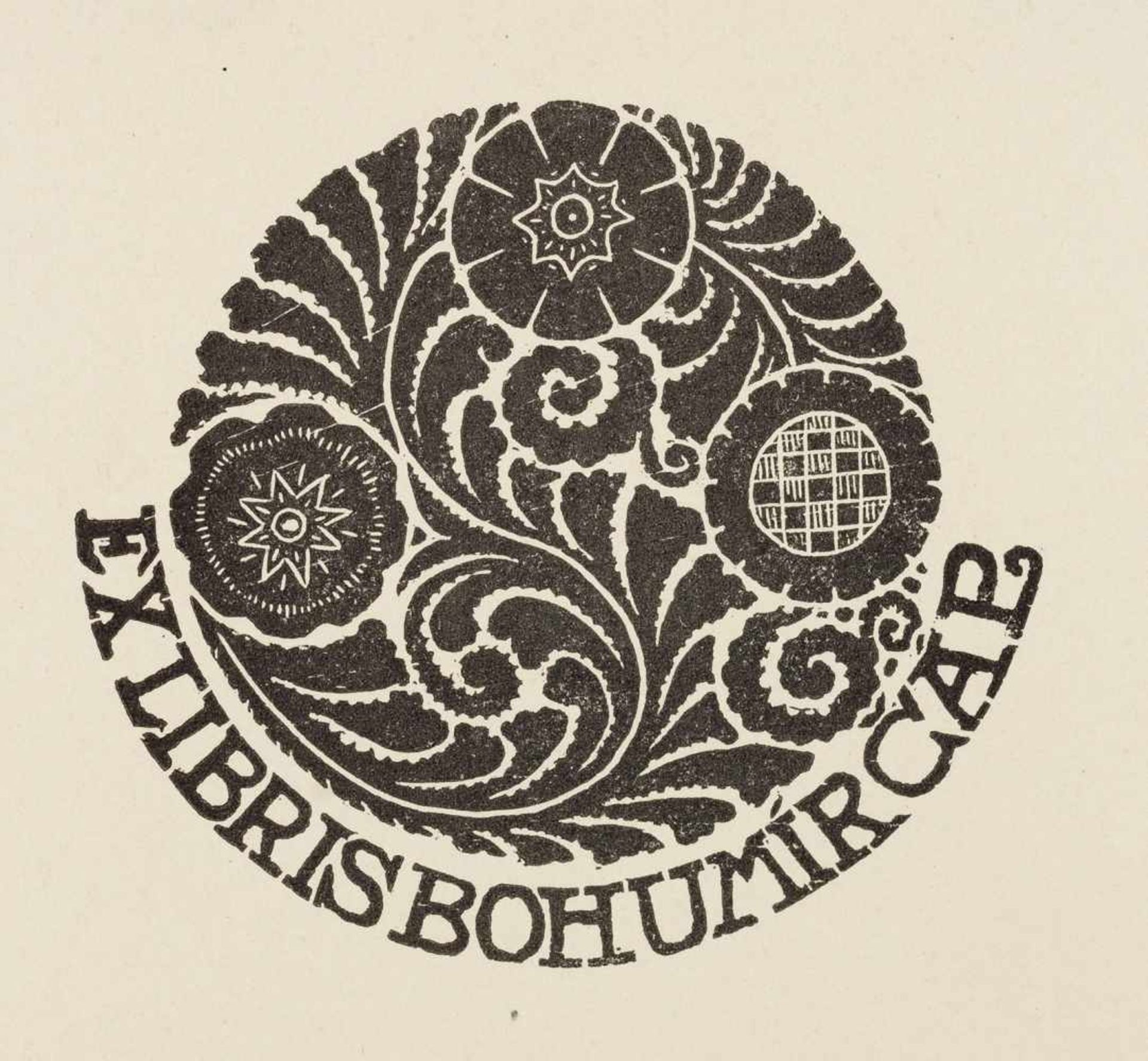 Exlibris. – Bohumir Čap. - Bild 2 aus 2