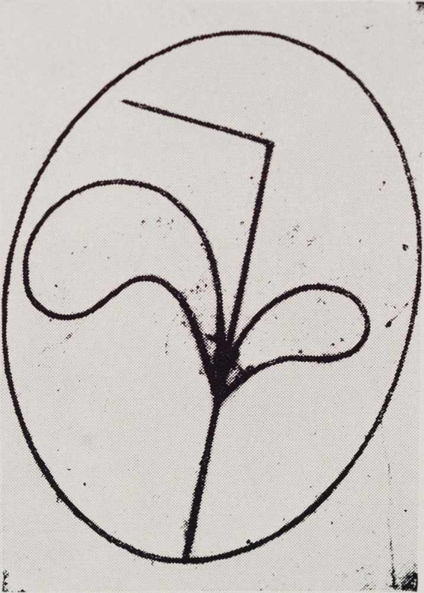 Arp, Hans / Jean "(1887-1966). Mondsand Variante II. Radierung auf Bütten, mit Bleistift signiert. - Bild 2 aus 2