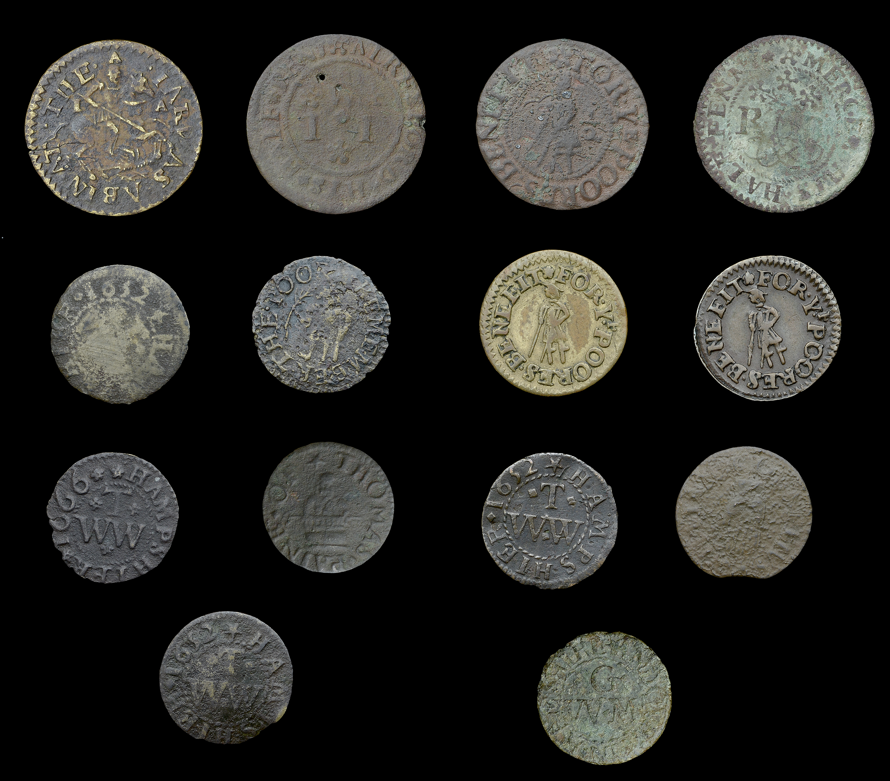 A Collection of 17th Century Tokens formed by a Gentleman Deceased (Part I)