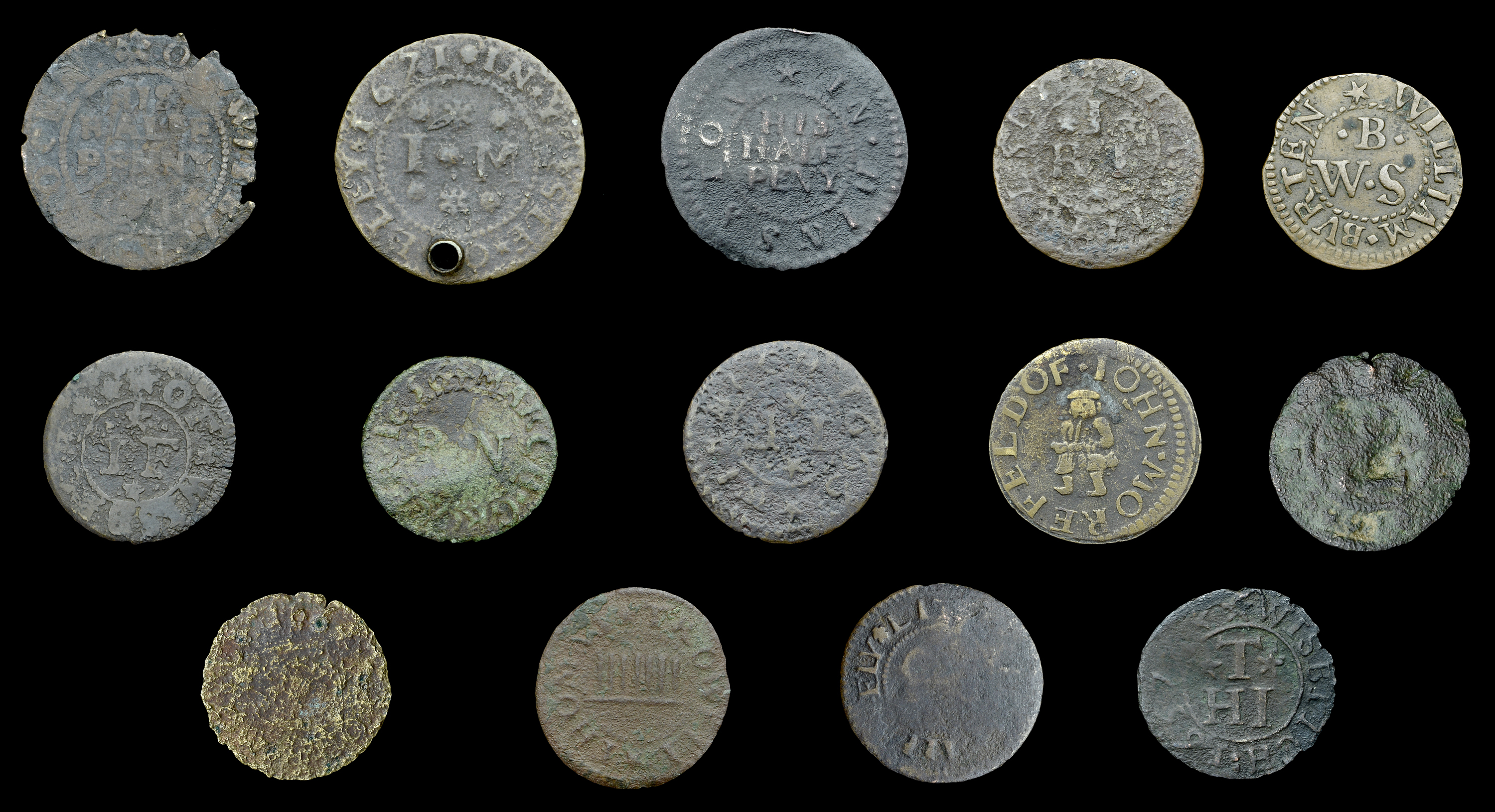 A Collection of 17th Century Tokens formed by a Gentleman Deceased (Part I)