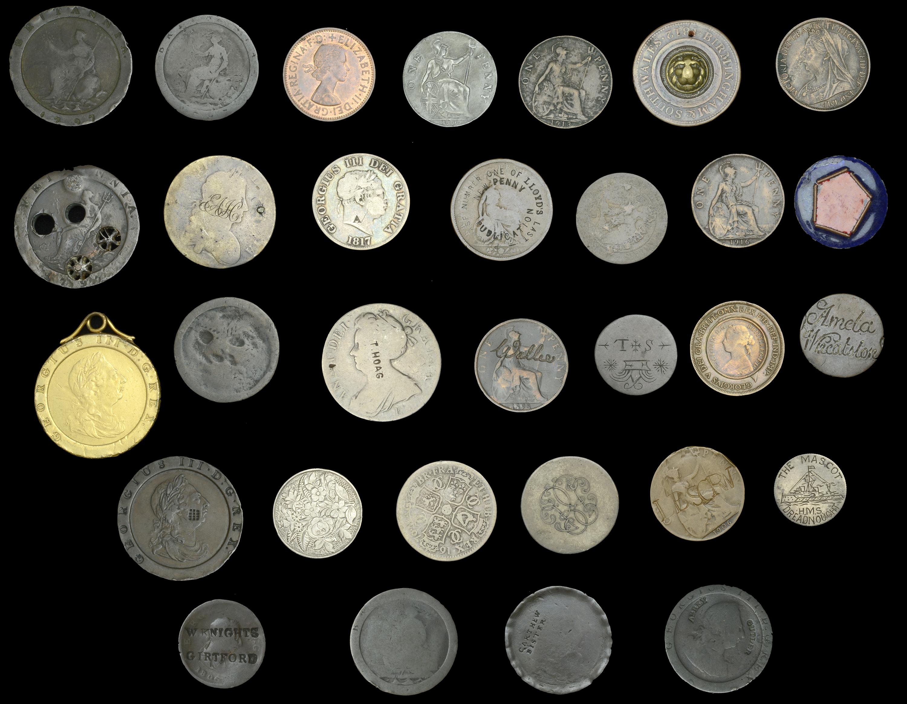 British Tokens from Various Properties