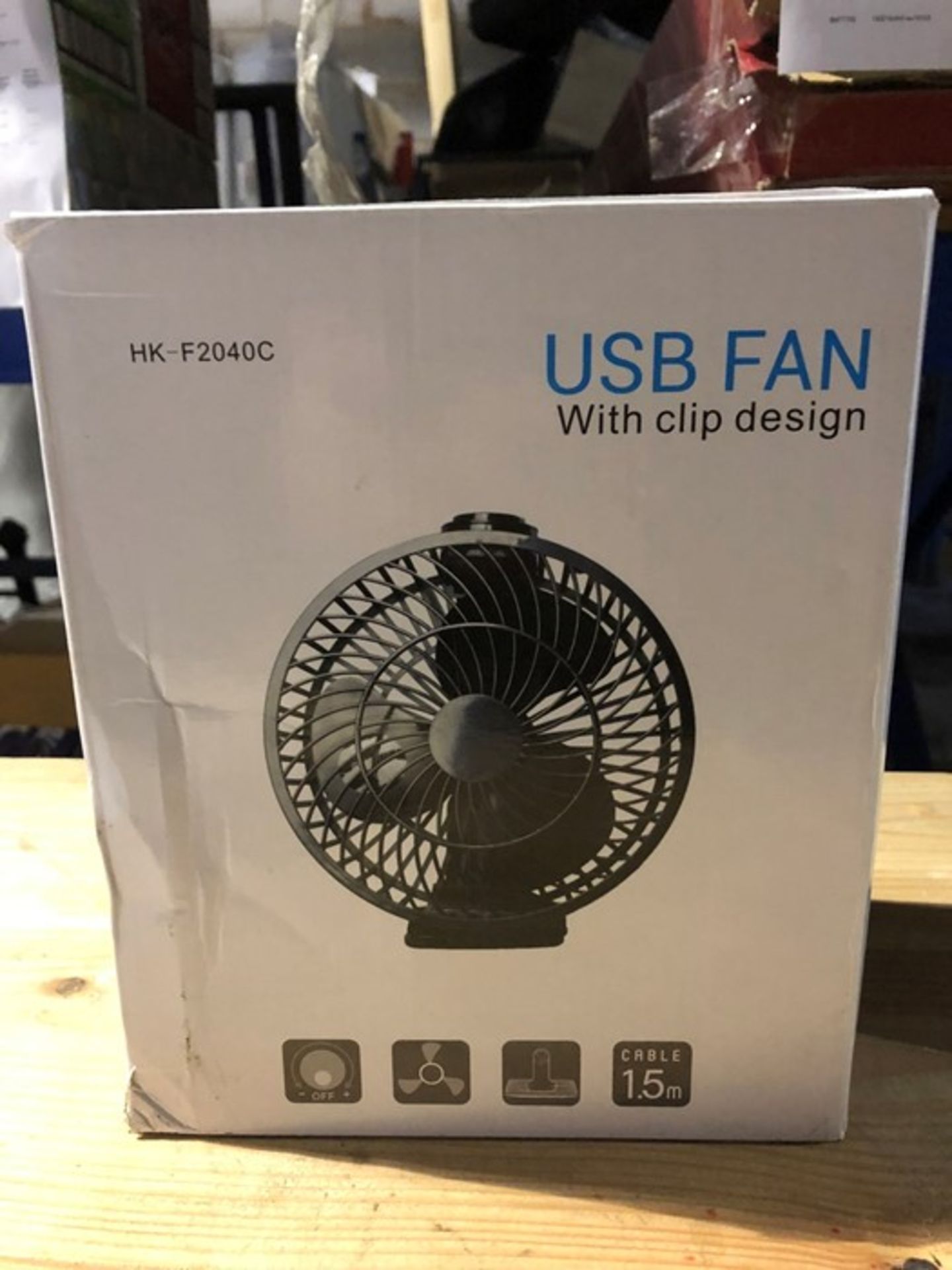 1 BOXED USB FAN (PUBLIC VIEWING AVAILBALE)
