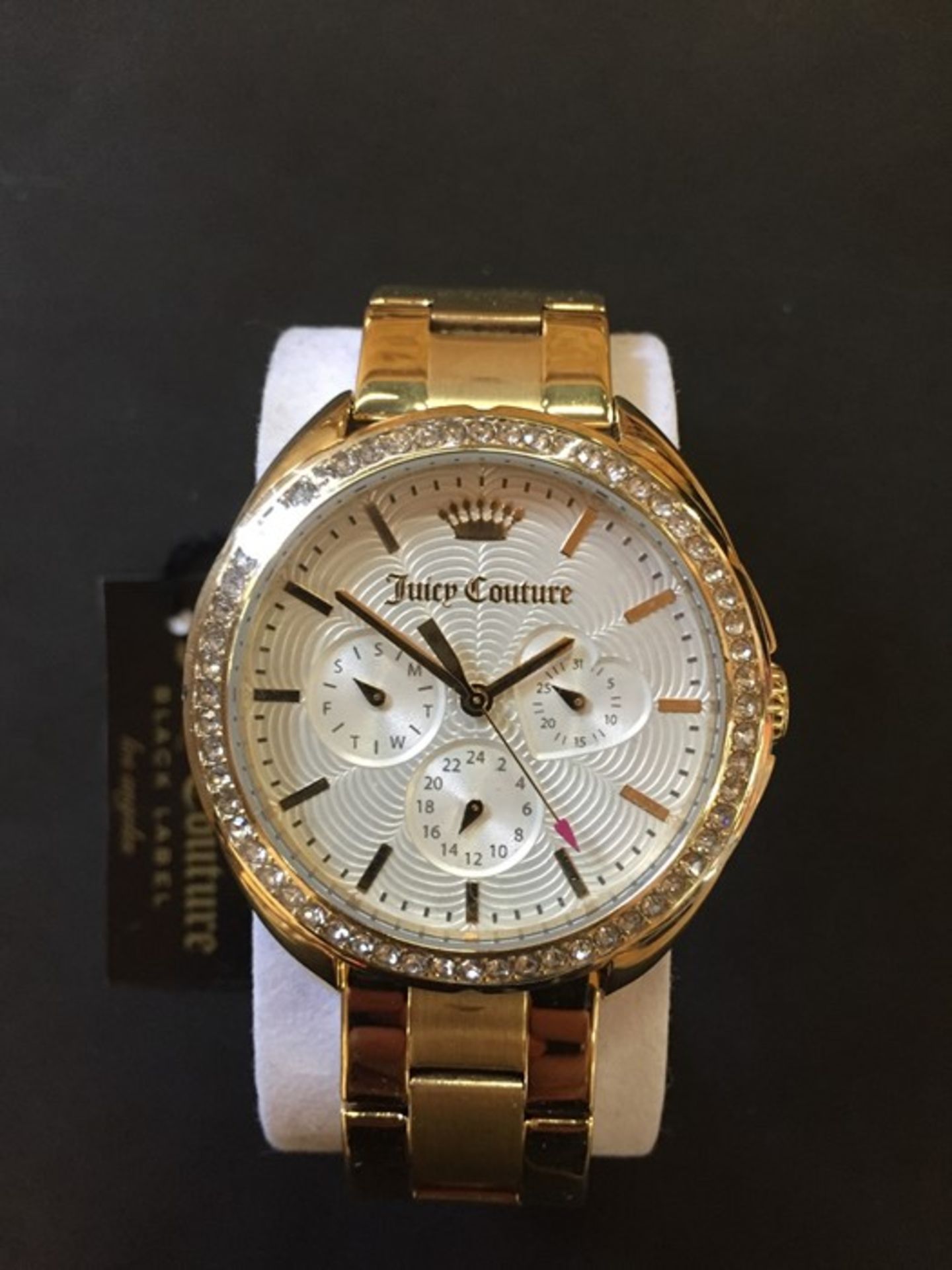 1 UNBOXED LADIES JUICY COUTURE CAPRI WATCH 1901479 IN GOLD / RRP £135.00 (VIEWING IS AVALABLE)