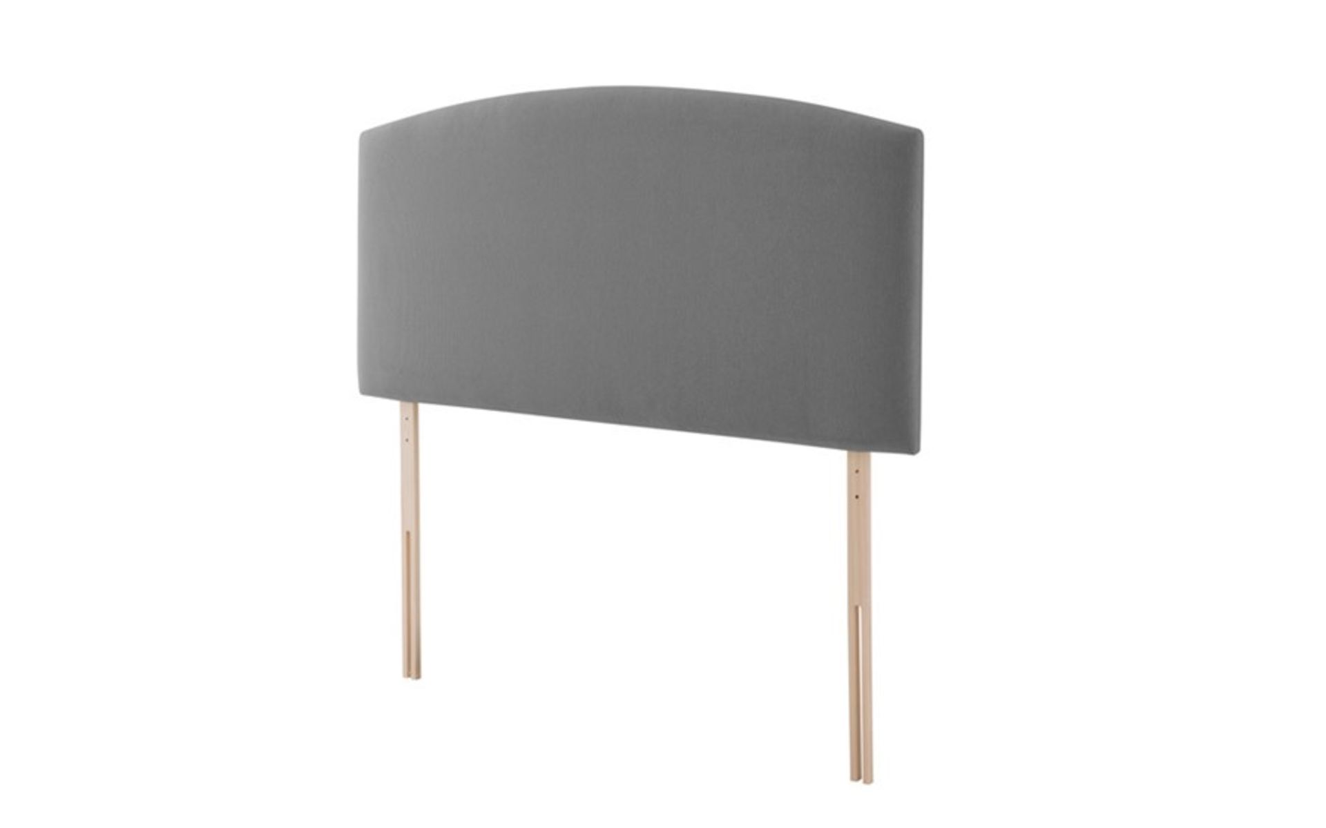 1 BAGGED SILENTNIGHT SELENE HEADBOARD IN SLATE GREY / SIZE: DOUBLE / RRP £99.95 (PUBLIC VIEWING