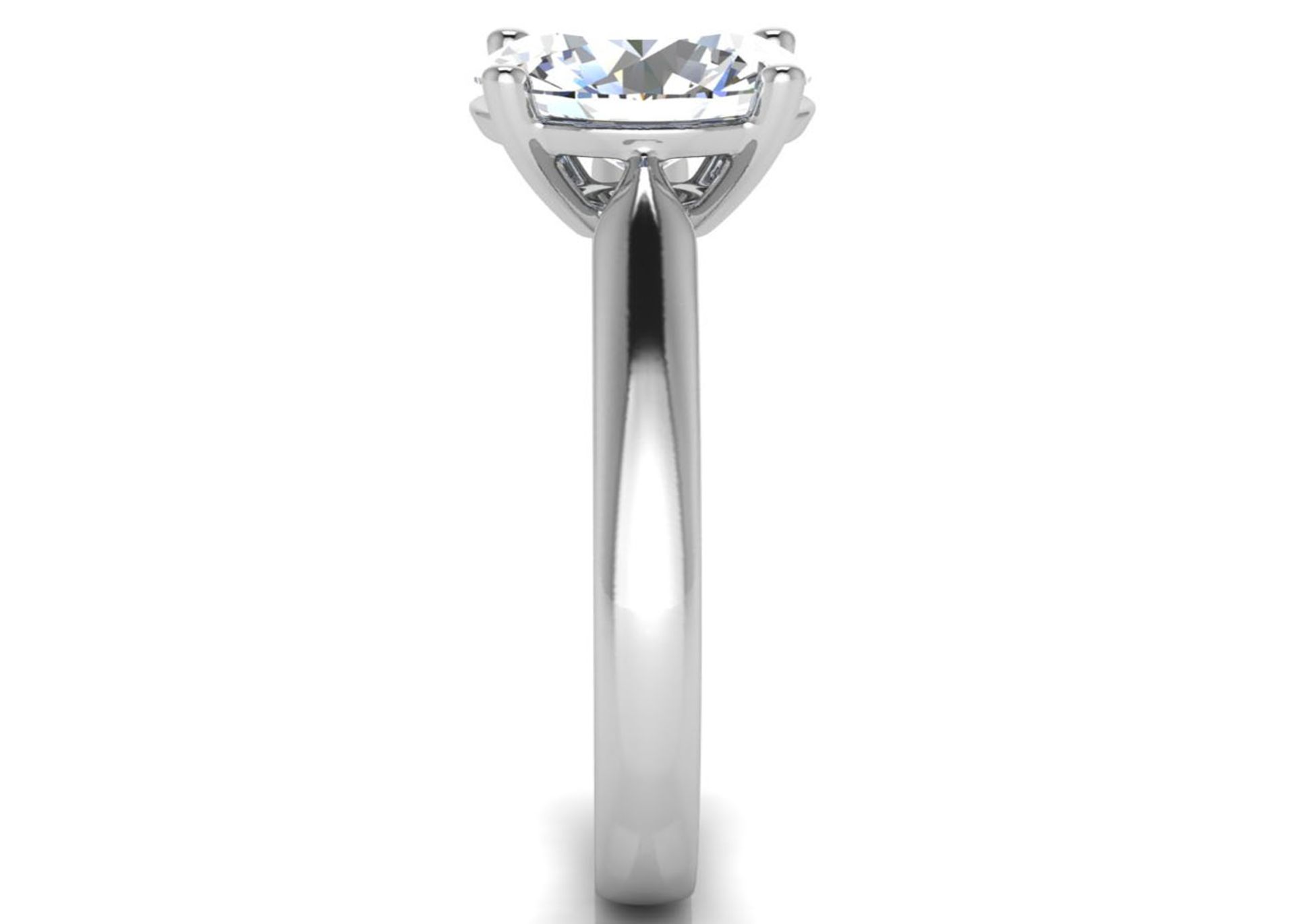 Valued by AGI £8,955.00 - 18ct White Gold Single Stone Diamond Enagagement Ring D IF 0.50 Carats - - Image 4 of 4