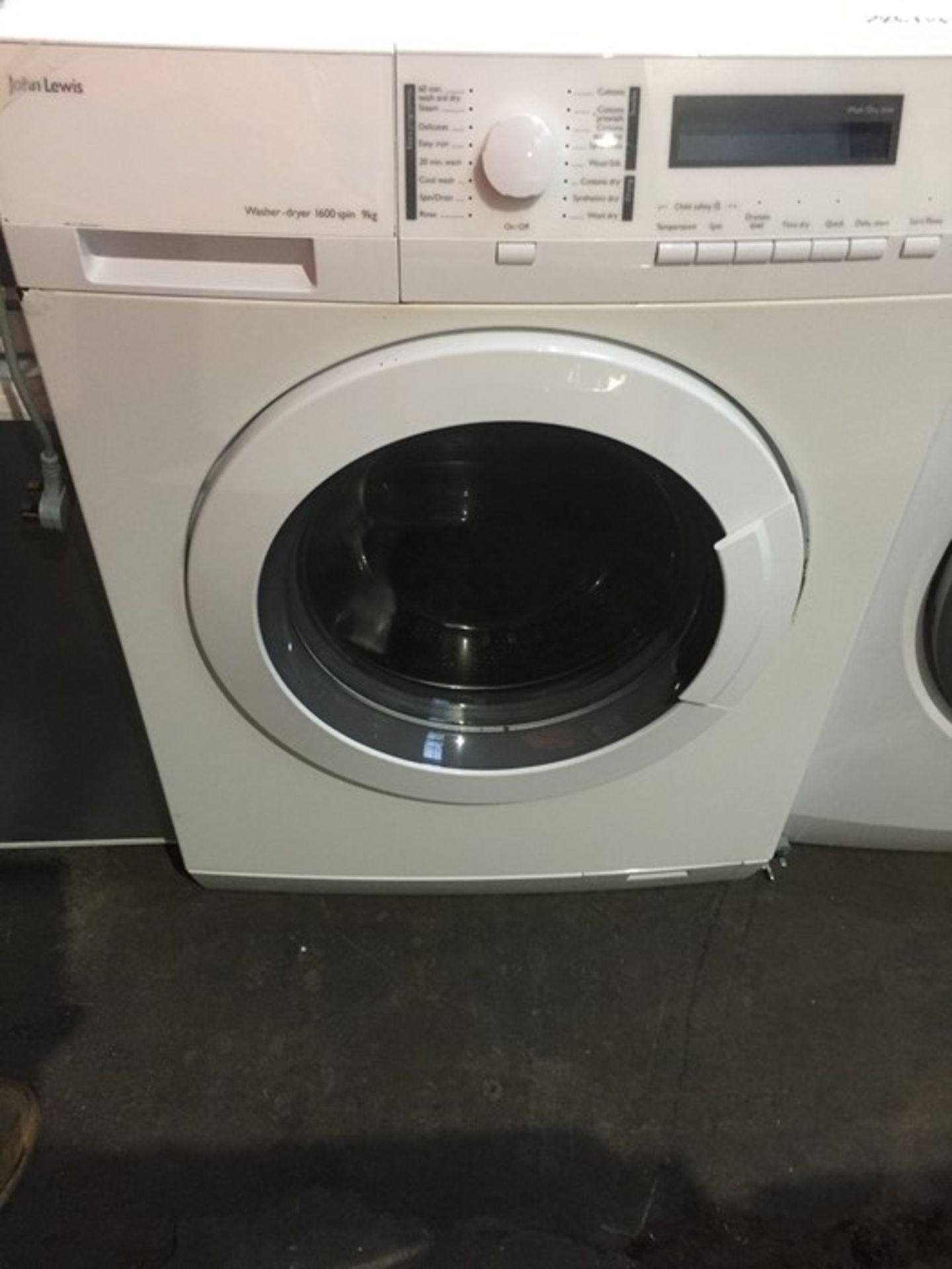 JOHN LEWIS JLWD1613 WASHER DRYER