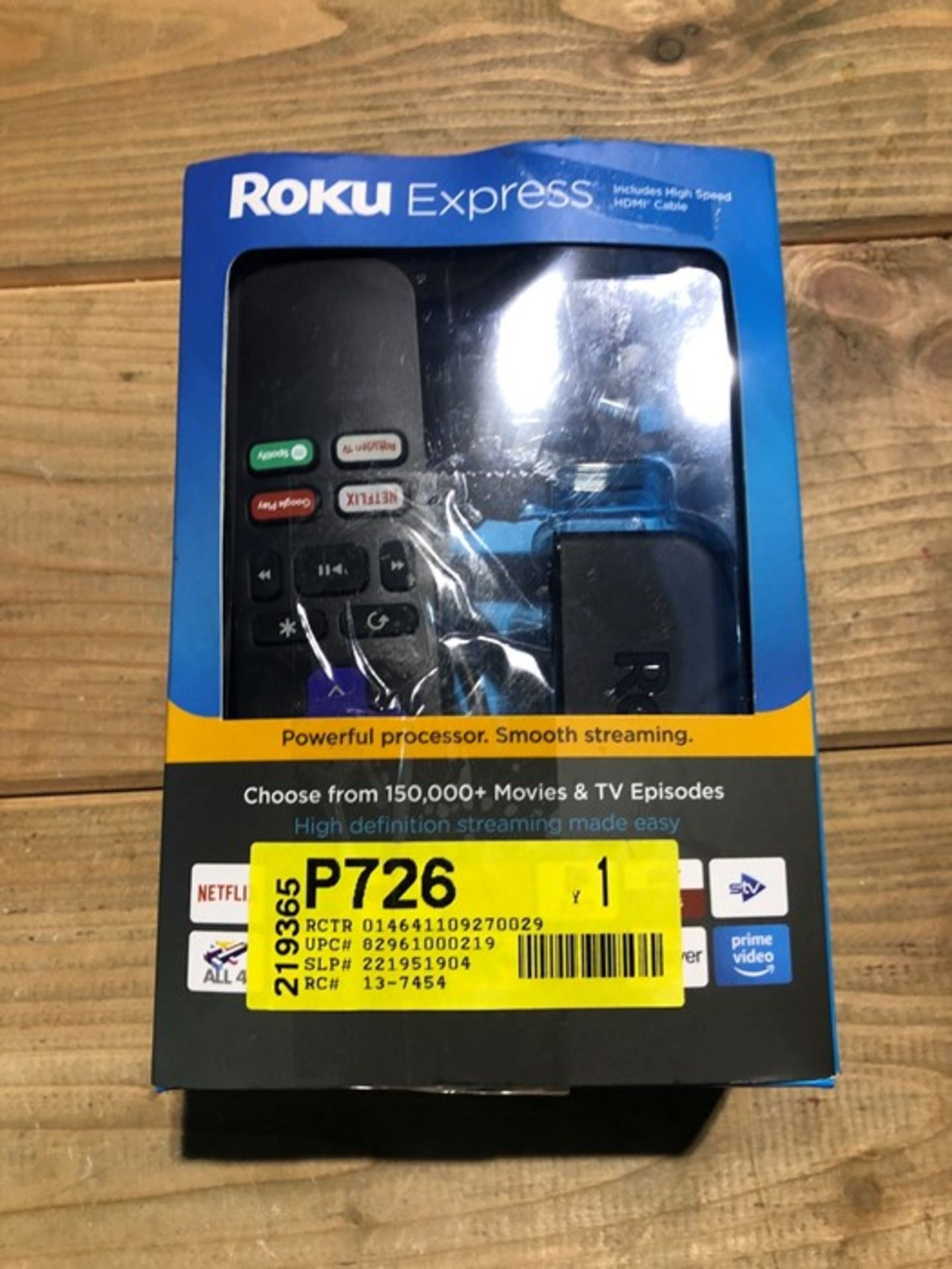 1 BOXED ROKU EXPRESS STREAMING PLAYER / RRP £22.76 / BL-9365 (PUBLIC VIEWING AVAILABLE)