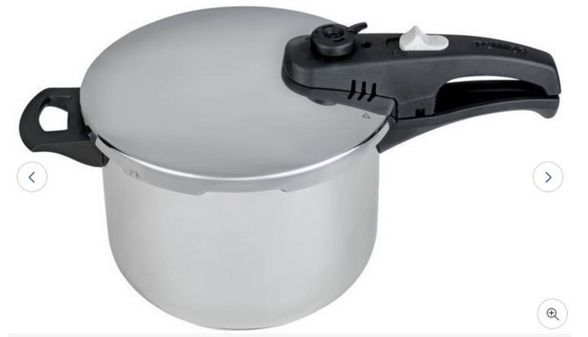 1 BOXED TOWER 6 LITRE STAINTLESS STEEL PRESSURE COOKER / RRP £38.00 (PUBLIC VIEWING AVAILABLE)