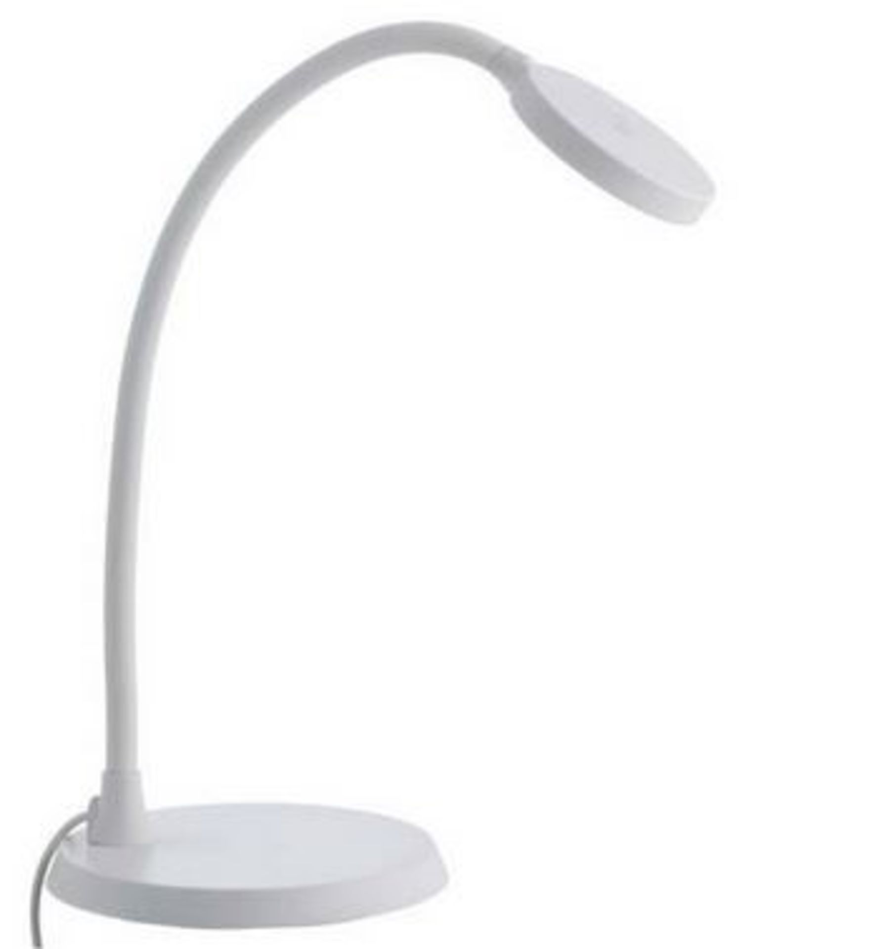 1 BOXED HABITAT DOTTY LED DESK LAMP - WHITE (PUBLIC VIEWING AVAILABLE)