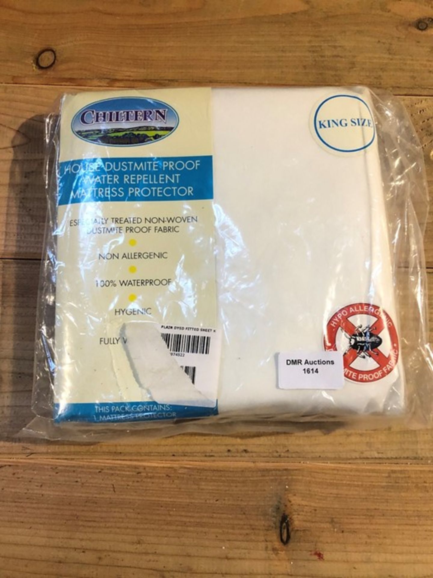 1 BAGGED CHILTERN HOUSE DUSTMITE KING SIZE MATTRESS PROTECTOR (PUBLIC VIEWING AVAILABLE)