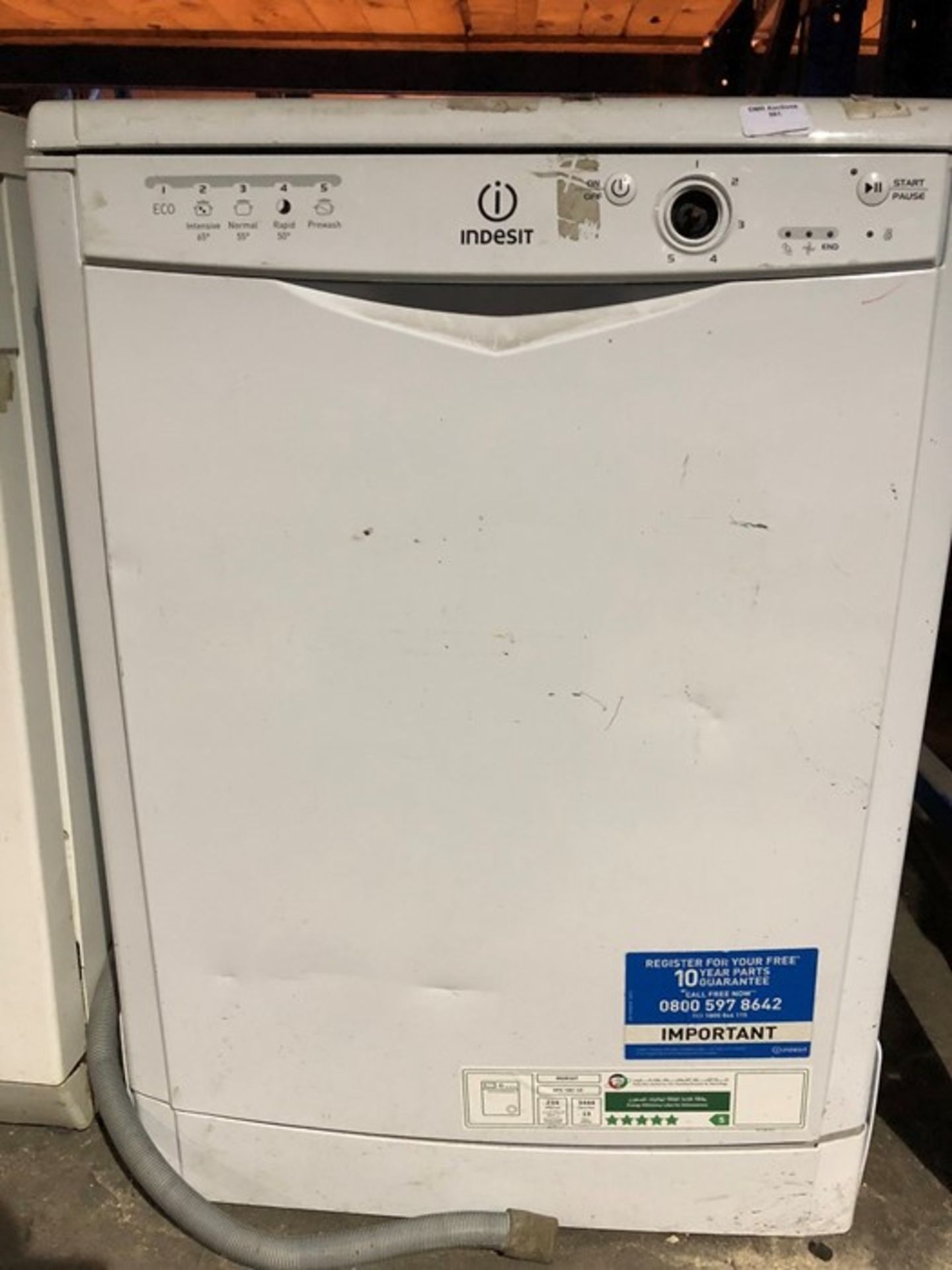 1 DIGEST DISHWASHER IN WHITE - DFG 15B1 / RRP £230.00 (PUBLIC VIEWING AVAILABLE)